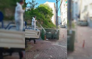 İzmit’teki çöp konteynerleri bayram sonrası...