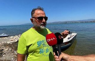 İznik Gölü’nde korkutan görüntü