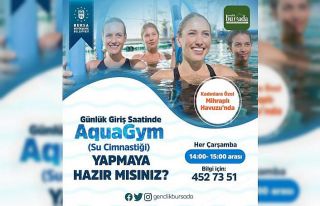 Kadınlara özel suda cimnastik