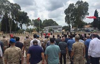 Karakol Komutanı Başçavuş Kaya’nın naaşı...