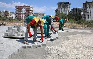 Karaköprü’de yol açma çalışmaları
