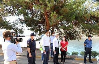 Kaş’ta Korona virüs denetimi