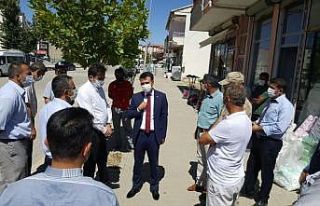 Kaymakam Bingöl korona virüs denetimlerine katıldı