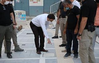 Kaymakam Çam yol çalışmasını inceledi