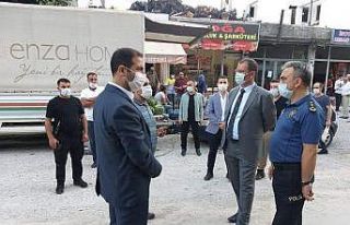 Kaymakam Erdemir, ilçe merkezindeki çalışmaları...