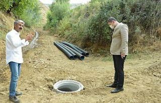 Kaymakam Uçar, alt yapı çalışmalarını inceledi
