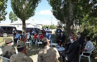 Kaymakam Yalçın’dan şehit ailesine bayram ziyareti