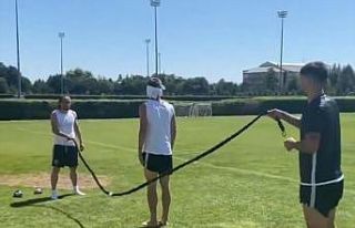 Kayserispor’da neşeli idmanı