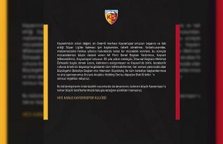 Kayserispor’dan teşekkür mesajı