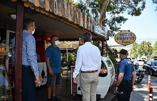 Kemer’de Korona virüs denetimi