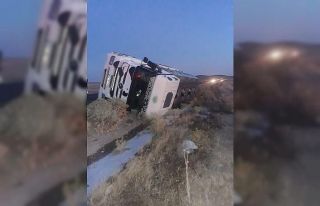 Kontrolden çık süt tankeri devrildi