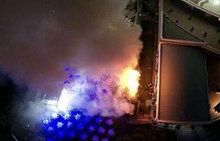 Konya’da otel bahçesinde yangın paniği