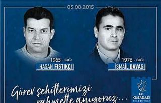 Kuşadası’nda belediyenin görev şehitleri unutulmadı