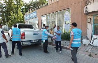 Malazgirt’te Kurban eti dağıtımı
