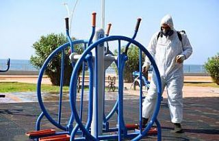 Mersin’de her alanda dezenfeksiyon işlemi devam...