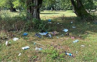 Mesire alanları çöplüğe döndü