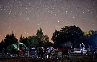 Meteor yağmurunun keyfini çıkardılar