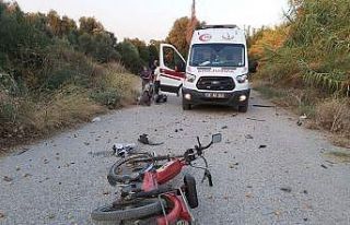 Motosiklet sürücüsü, kazada hayatını kaybetti