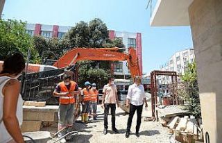 Muratpaşa Cami müştemilatında son aşamaya geldi