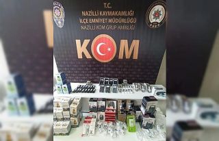 Nazilli’de kaçak telefon operasyonu