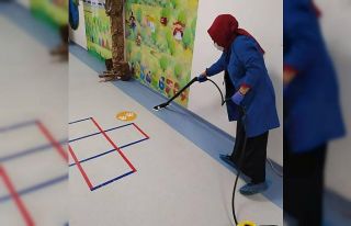 Okul öncesi sınıflarda üst düzey dezenfeksiyon...