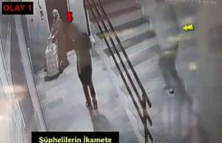 Önce kameralara yakalandı sonra polise