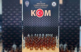 Ordu’da yolcu otobüsünde 95 şişe sahte içki...