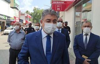 Osmaniye Valisi Erdinç Yılmaz, korona virüs denetimlerini...