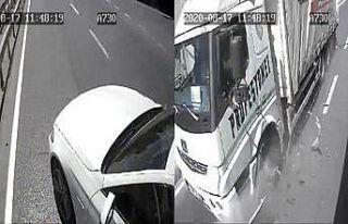 (Özel) Arnavutköy’de ’makas’ kazası kamerada