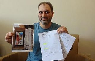 (Özel) İnternetten aldığı ürünü görünce...