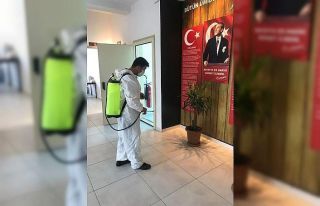 Özel okulda her gün dezenfekte yapılıyor
