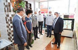 Palandöken’de maske, mesafe ve temizlik denetimi