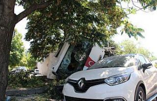 Protokol yolunda beton mikseri dehşeti