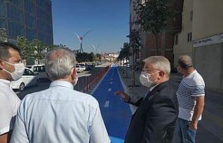Recep Tayyip Erdoğan Caddesi’ne bisiklet yolu yapılıyor