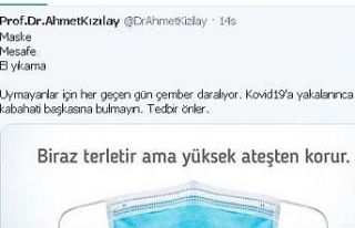 Rektör Kızılay’dan maske uyarısı