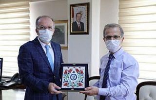 Rektör Uzun ve İMÜ Rektörü Çelik arasında işbirliği...