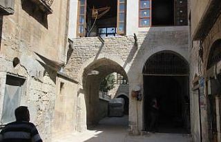Sabunhane Canbolat Bey Hanı restorasyonu sürüyor