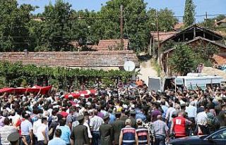 Samsun şehidine ağladı