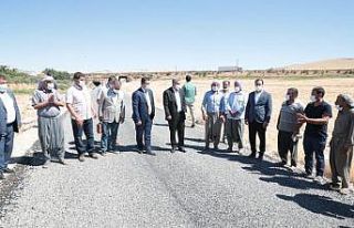 Şanlıurfa kırsalında yol çalışması