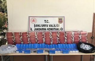 Şanlıurfa’da kaçak sigara ve cep telefonu ele...