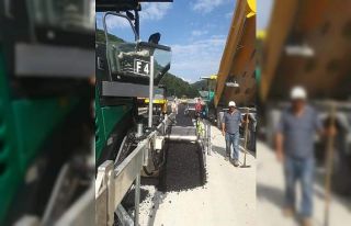 Sapça tüneli ile Gökgöl tüneli arası asfalt...