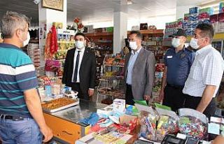Sarıveliler’de korona virüs denetimleri
