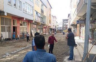 Selim’de doğal gaz çalışması biten yollar yapılıyor