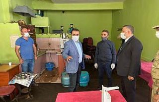 Şenkaya’da  Covid denetimi