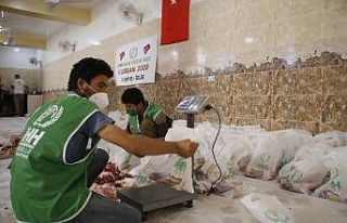 Suriyeli savaş mağdurları için 8 bin 234 hisse...