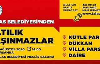 Talas Belediyesi’nden satılık taşınmazlar