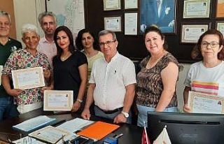 Tarım müdürlüğü çalışanlarına başarı belgesi