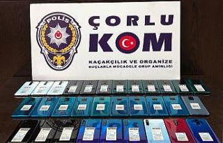 Tekirdağ’da kaçak cep telefonu operasyonu