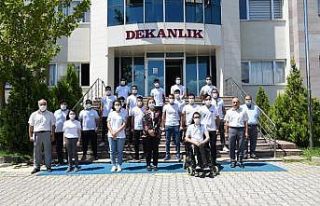 Teknofest’e hazırlanan ekibe Rektör’den ziyaret