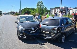 Terme’de trafik kazası: 1 yaralı